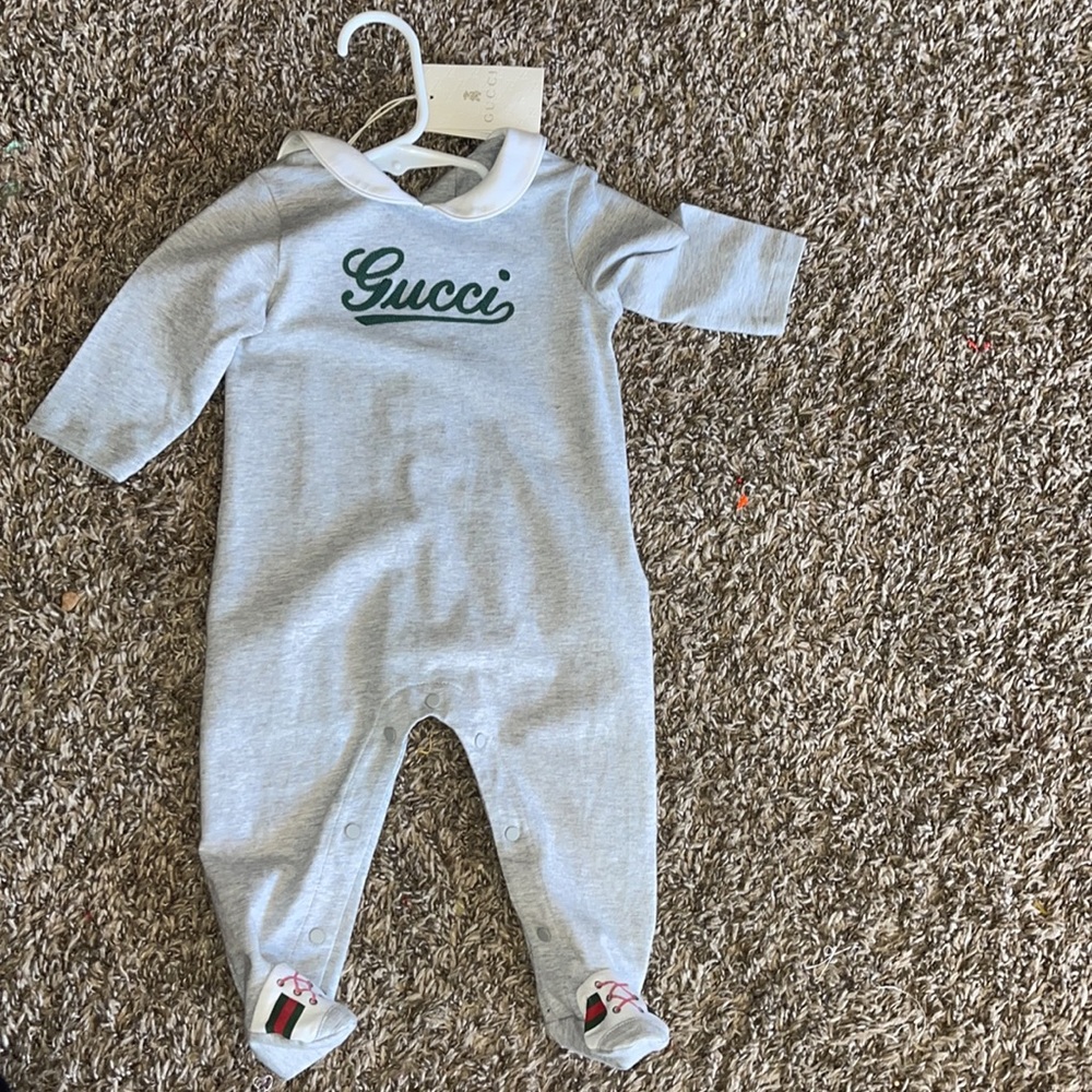 Gucci Gray Kids One Piece
